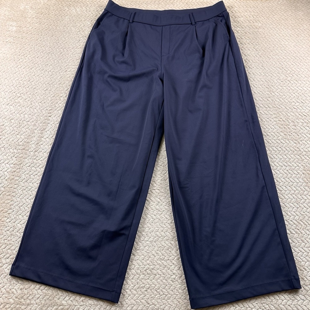 Halara High Waisted Plicated Side Pockets Wide Leg Womens sz. 1X NWT‎  BOHO